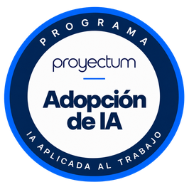Badge del programa Adopción de IA