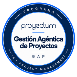 Badge del programa Gestión Agéntica de Proyectos — GAP